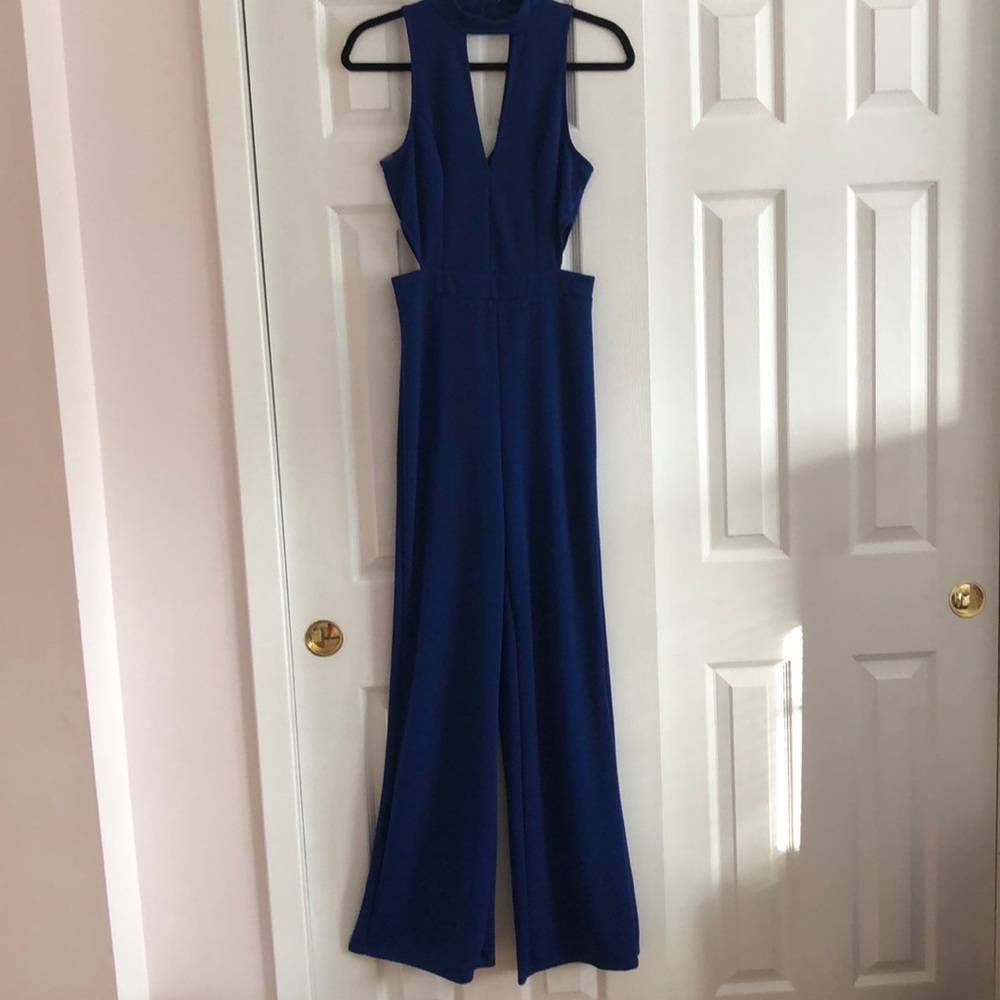 Royal blue jumpsuit (never worn)